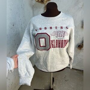 Vintage University of Oklahoma Big O Big Eight Conference Sweatshirt Large